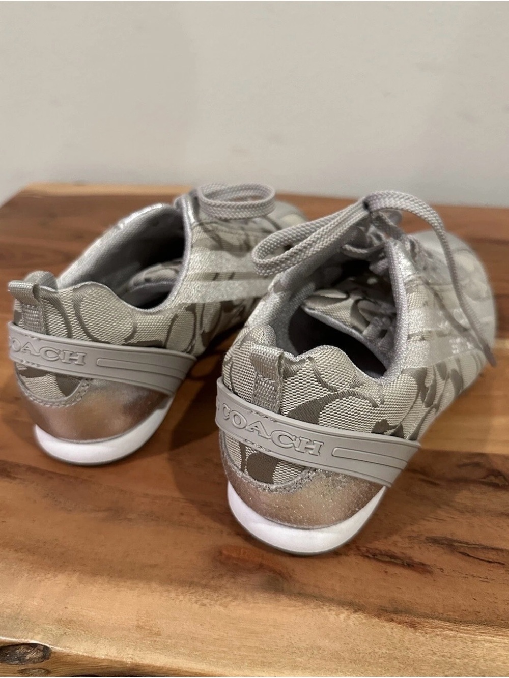 NWOT Coach Women’s Size 6.5 Silver Myla Shoes - Picture 4 of 8
